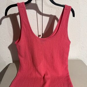 Torrid Textured Knit Tank Top Coral Orange Pink size 0
